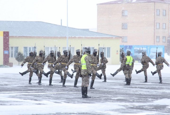 Marching training. Photo by Marat Abilov©