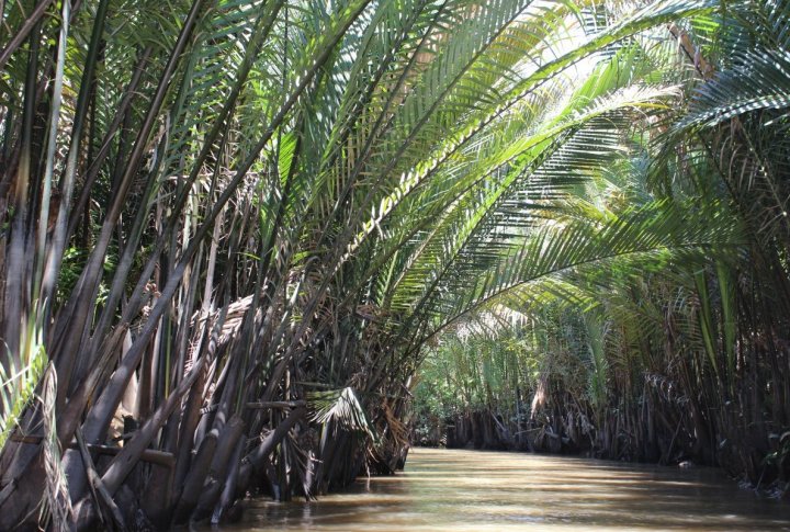 A river trip in Cu Chi is very romantic. Photo by Roza Yessenkulova©