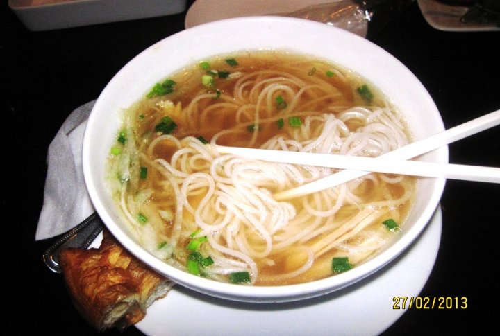 Pho Ga soup is a traditional Vietnamese noodle soup based on beef and chicken broth. Photo by Roza Yessenkulova©