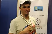 Meeting of bronze winner Aleksey Poltoranin in Astana airport
