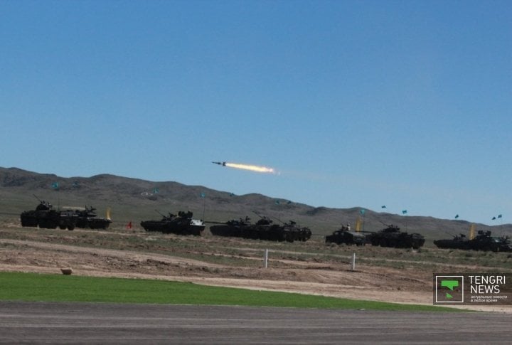 Ground and Air Forces made real rocket launches, bombardments, demonstrated field firing from all types of weapons. Photo by Vladimir Prokopenko©