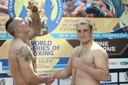 Weigh in of Astana Arlans and Ukraine Otomans