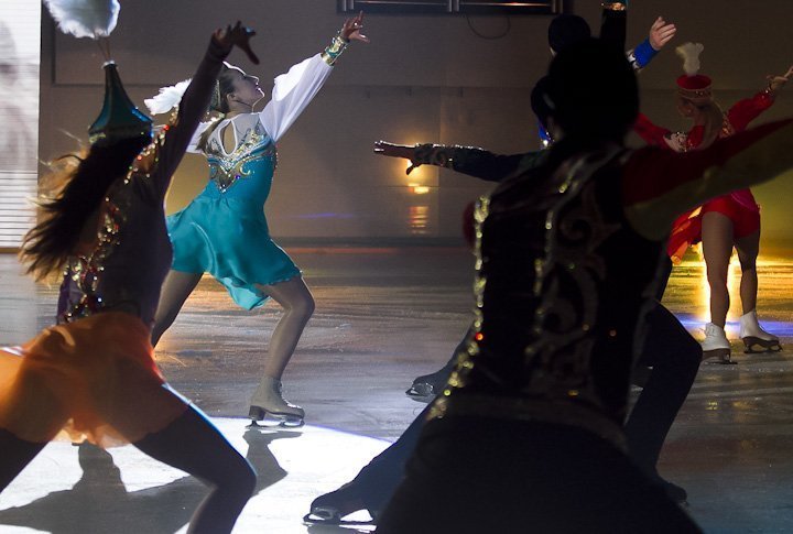 World's skating stars in Kazakh national costumes. Photo by Vladimir Dmitriyev©