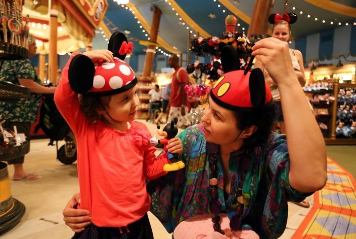 Micky Mouse ears is the most popular souvenir. Photo by Yaroslav Radlvoskiy©