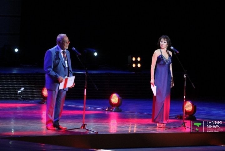 Assanali Ashimov and Venera Nigmatullina during the opening ceremony. Photo by Aizhan Tugelbayeva©