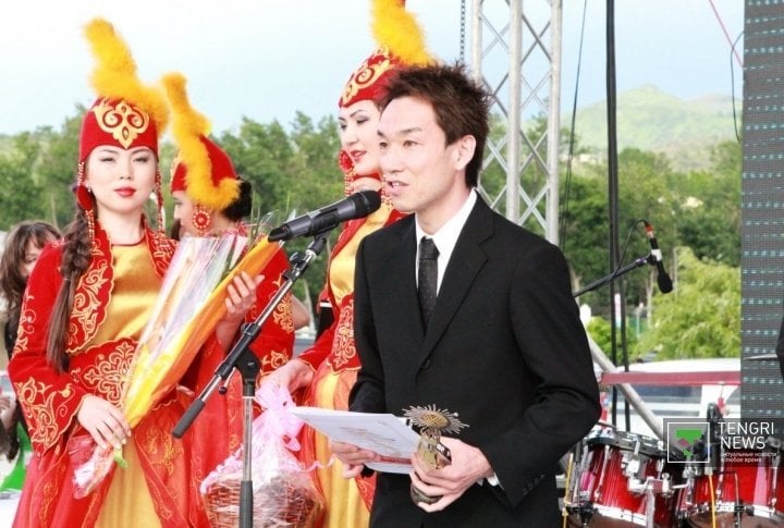 Japanese filmmaker Tatsuya Yamamoto. Photo by Aizhan Tugelbayeva©