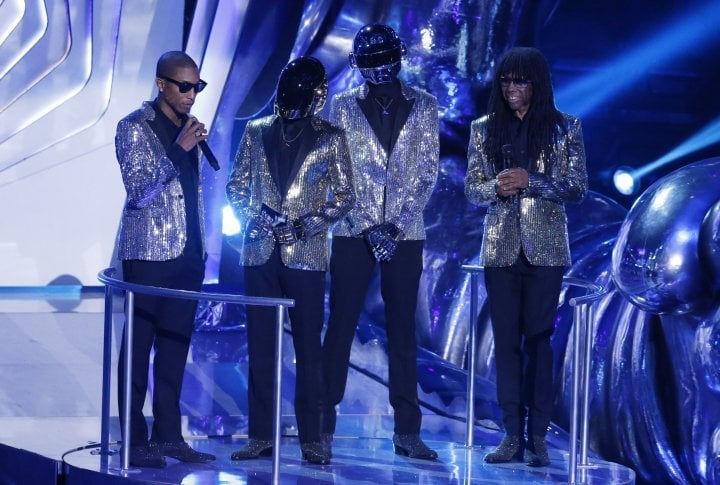 Daft Punk, Pharrell Williams and Nile Rodgers. ©REUTERS