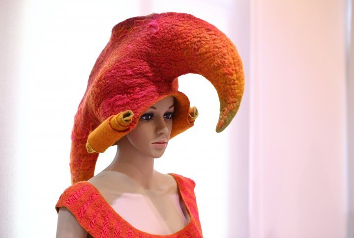 Presentation of felt clothes of Hungarian artist Judit Pocs. ©Yaroslav Radlovsky