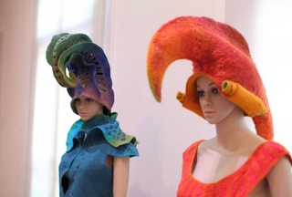 Presentation of felt clothes of Hungarian artist Judit Pocs. ©Yaroslav Radlovsky