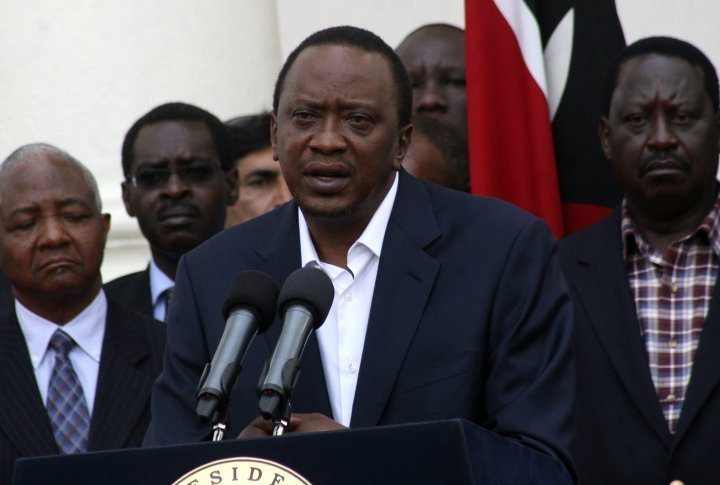 President of Kenya Uhuru Muigai Kenyatta addressing the nation the day after the attack on Westgate in Nairobi, September 22, 2013.  ©REUTERS