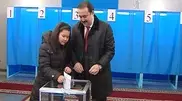 Масимов с супругой и дочерью проголосовали на выборах президента Казахстана