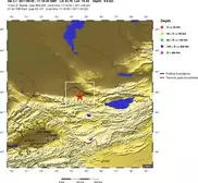Под Бишкеком произошло землетрясение магнитудой 3,1