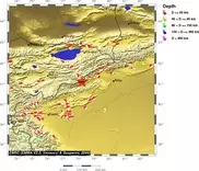 В Кыргызстане произошло землетрясение магнитудой 4,2