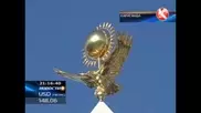 Беркут на стеле Независимости в Караганде превратился во флюгер