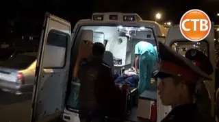 ВИДЕО: В Алматы сбили полицейского