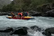 ФОТО: Cпортсмены-водники покорили "Пропеллер" на реке Коксу в Алматинской области