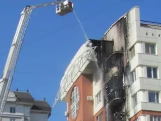 ВИДЕО: В Астане загорелись балконы в жилом комплексе