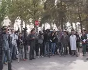 У посольства США в Бишкеке прошел митинг против фильма "Невинность мусульман"