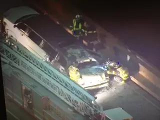 Пять девушек сгорели в лимузине на мосту в Калифорнии