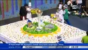 600-килограммовый торт разрезал Назарбаев в честь Дня Астаны