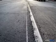 Трамвай застрял в асфальте в России