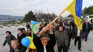 Акция протеста против референдума прошла в Крыму