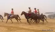 Казахстанская команда на адайских скакунах вошла в десятку на соревнованиях в Дубаи