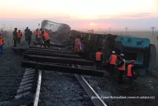 Ремонт путей на месте ЧП в Атырауской области велся с нарушениями