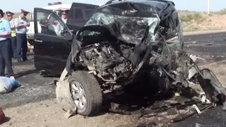 10 человек погибли в результате автокатастрофы под Кызылордой