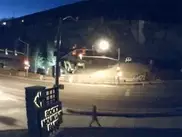 Камера засняла внезапное исчезновение человека