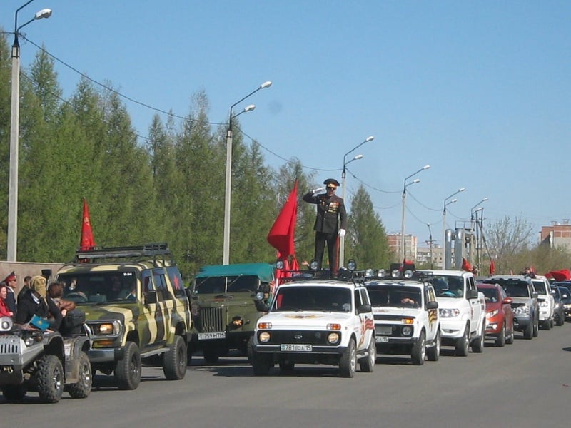 Автопробег "Победа деда - Моя победа" провели в Петропавловске. Фото Дарья Пешкова