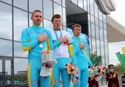 Казахстанцы заняли все призовые места на юниорской велогонке чемпионата Азии