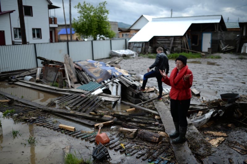 Последствия паводка в Республике Алтай. ©РИА Новости