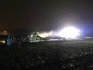 В Сети появились фото разбившегося во "Внуково" самолета