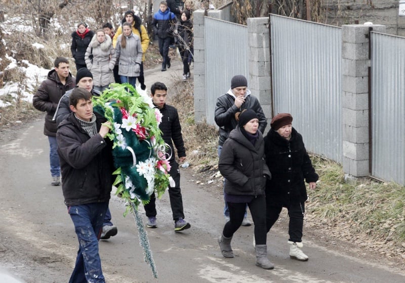 Похороны Светланы Яковлевой. ©Айбек Султангазиев