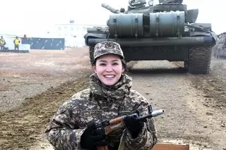 Красавицы амазонки из казахстанской армии