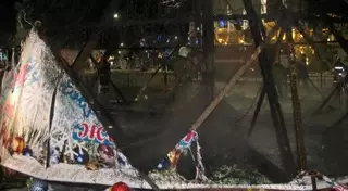 Стала известна причина возгорания главной новогодней елки Кызылорды