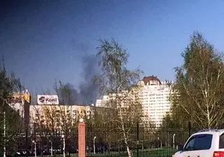 Пожар в Алматы начался на горе в районе трамплинов