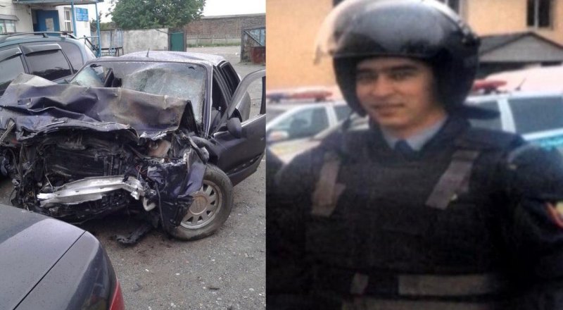 Один из погибших в ДТП - 24-летний участковый Жандос Берикулы. © tengrinews.kz