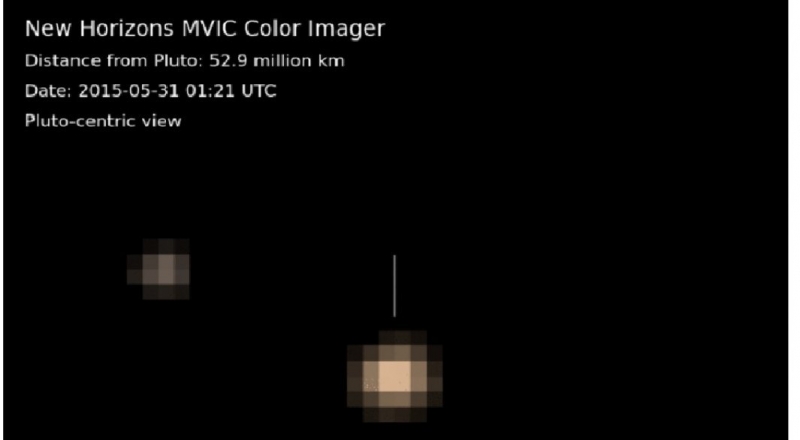 Плутон и вращающийся вокруг него Харон. ©NASA