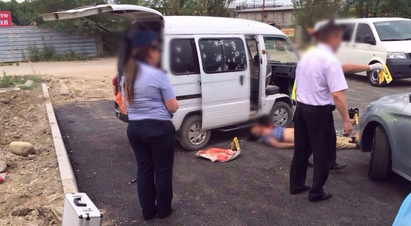 На месте перестрелки. Фото очевидцев