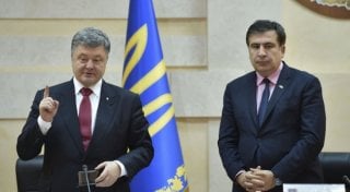 Петр Порошенко и Михаил Саакашвили. Фото пресс-службы президента Украины