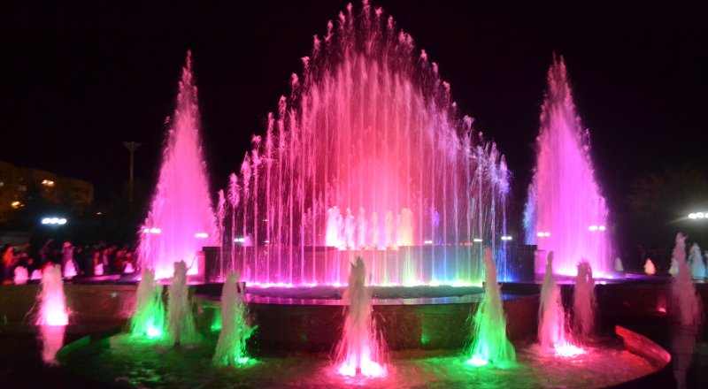 Светомузыкальный фонтан. Фото предоставлено Инфоцентром ВКО