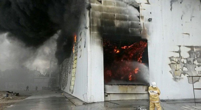 На месте пожара. Фото пресс-службы ДЧС Алматинской области