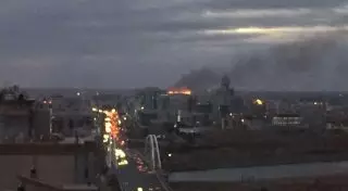 Крупный пожар произошел в Астане