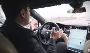 Автомобиль Tesla впервые проехал на автопилоте по Алматы