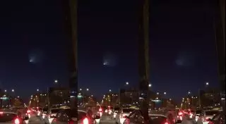 Непонятное свечение в небе наблюдали жители Астаны