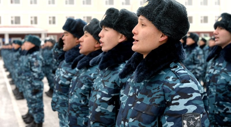 Солдаты Национальной гвардии. Фото с сайта akorda.kz