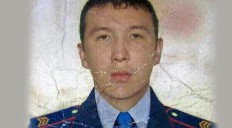 Погибший полицейский Айтжан Аринов. Фото из Facebook.com