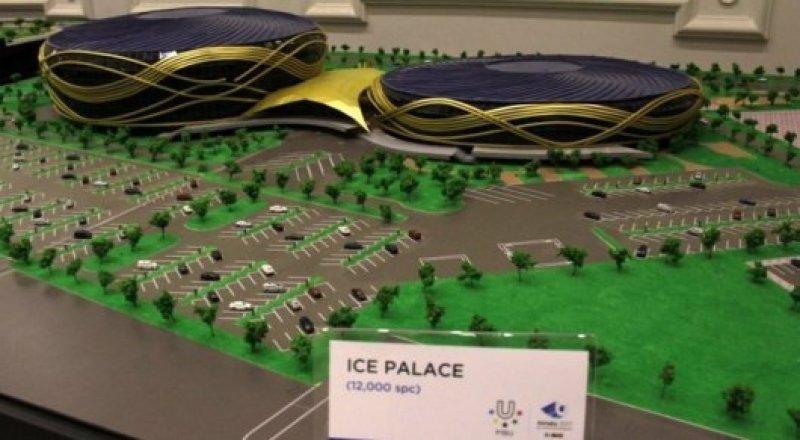 Макет ледового дворца для Универсиады-2017. Фото из архива ©Tengrinews.kz